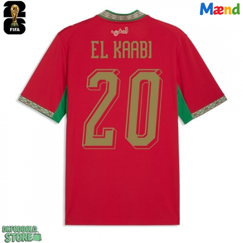 Marokko Ayoub El Kaabi #20 Replika Hjemmebanetrøje VM 2026 Kortærmet